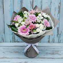 Букет цветов из:  Герберы, Альстромерии и Хризантемы #REPLACE_PRED# Гдове