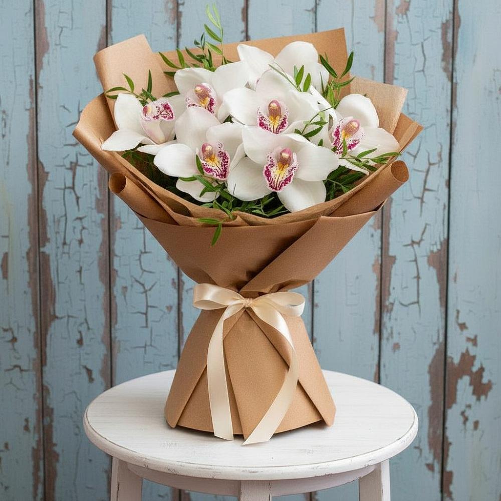 Букет цветов из: Орхидеи и Розы в Гдове