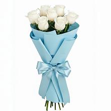 Букет 7 белых роз Проуд в Гдове