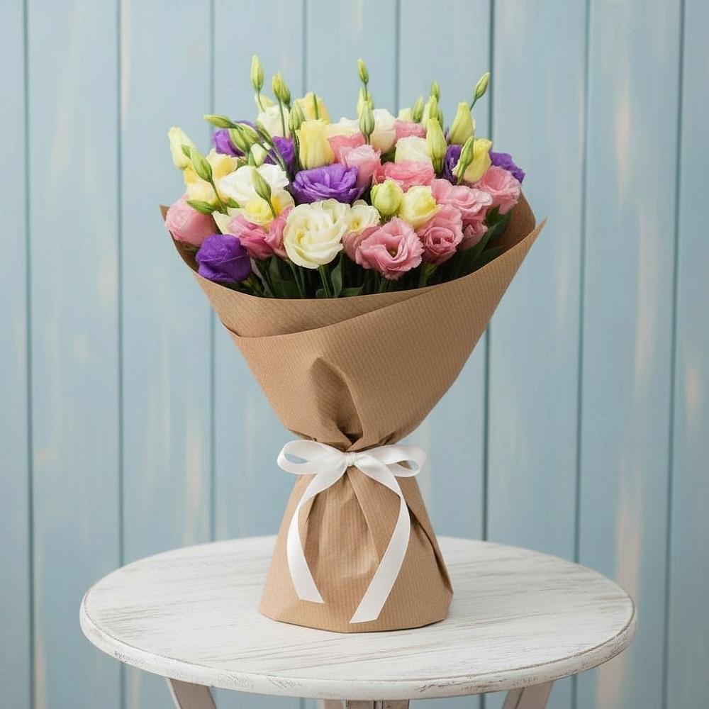 Букет цветов из: Лизиантусы в Гдове