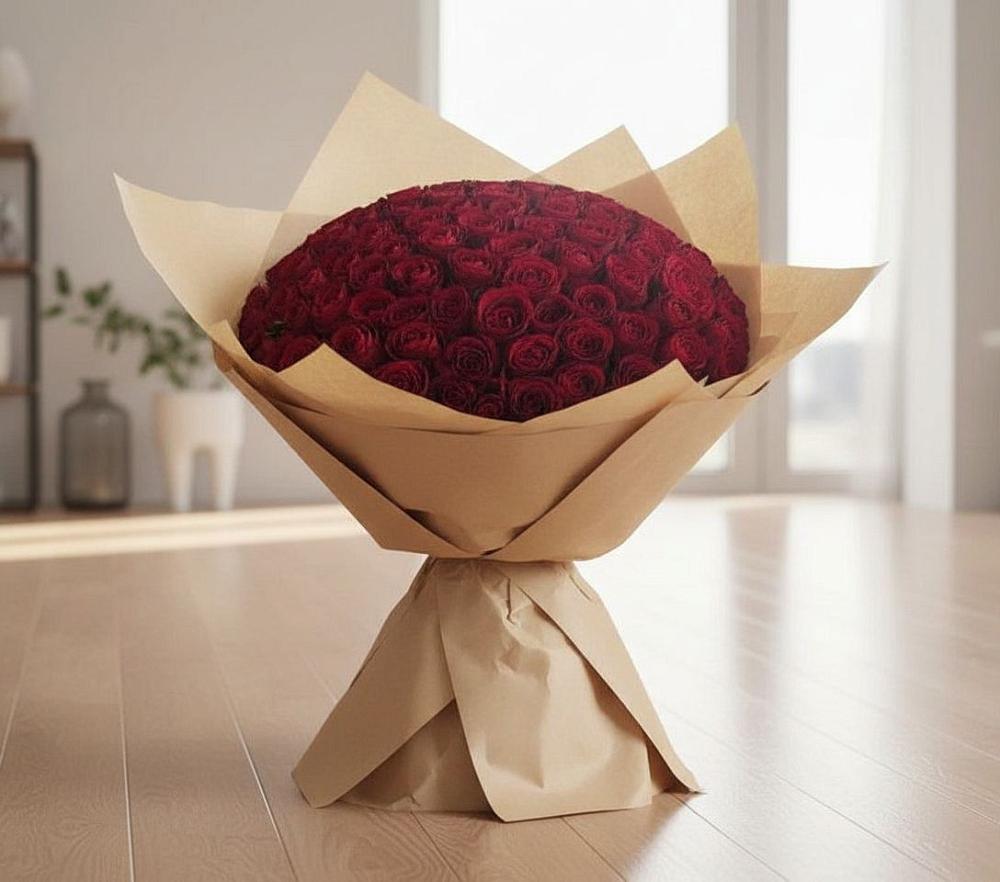 Букет 101 Красная роза в Гдове