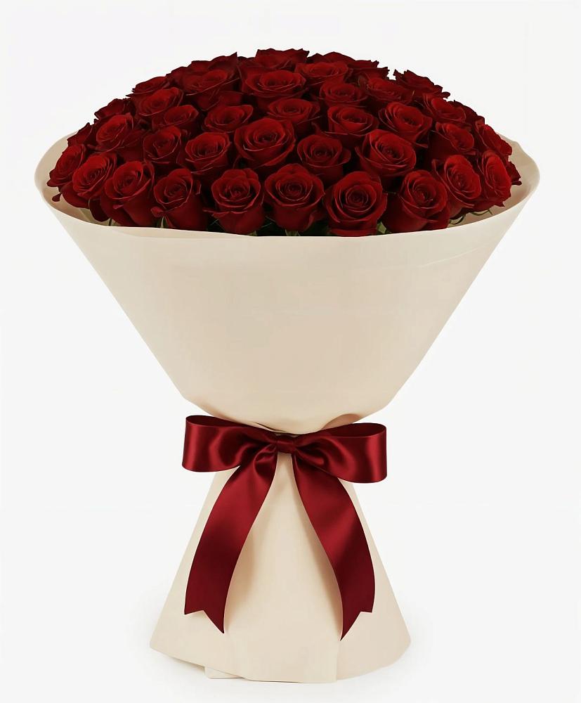 Букет 101 Бордовая роза Блэк Бакарра в Гдове