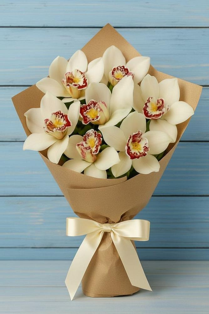 Букет цветов из: Орхидеи и Розы в Гдове