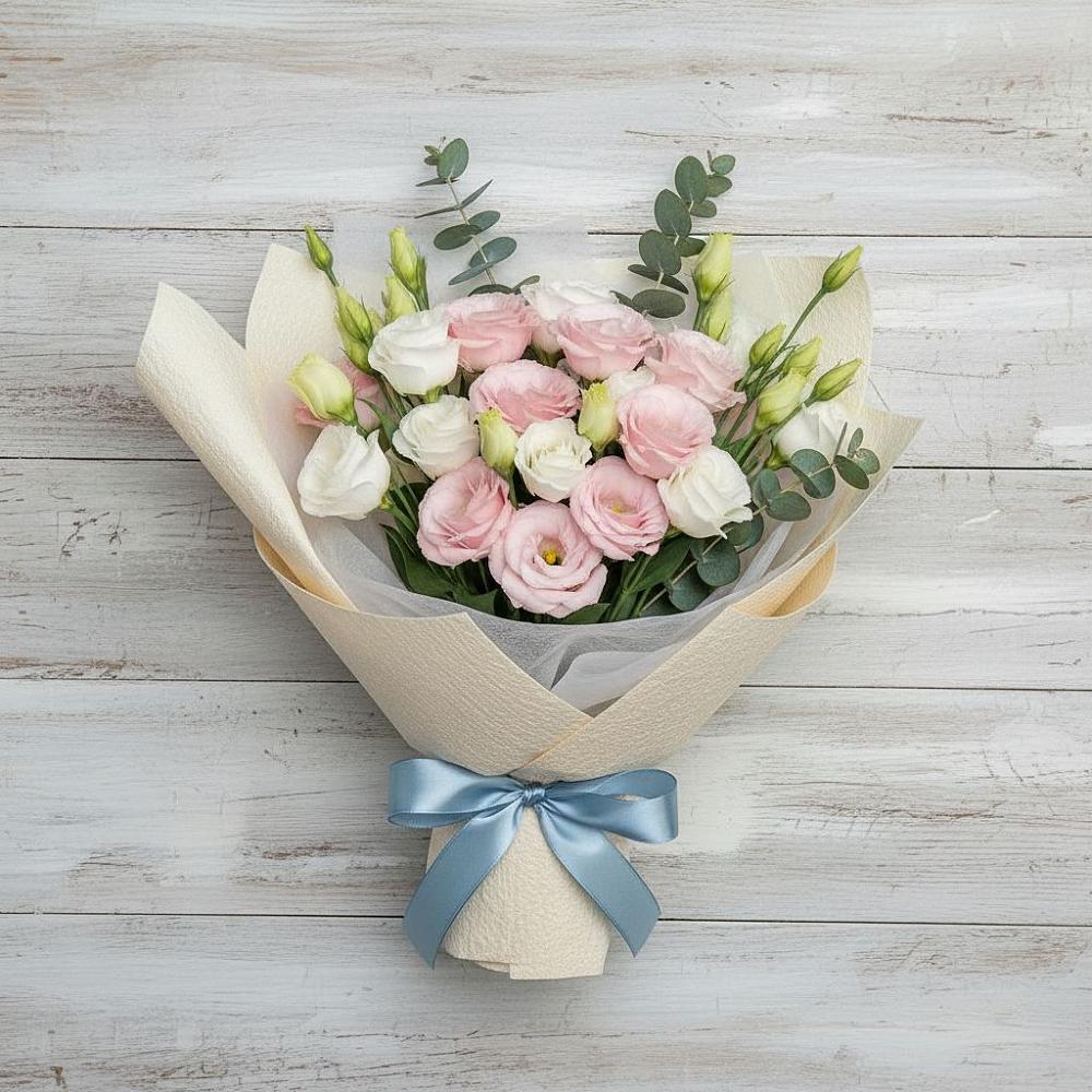 Букет цветов из: Лизиантусы в Гдове